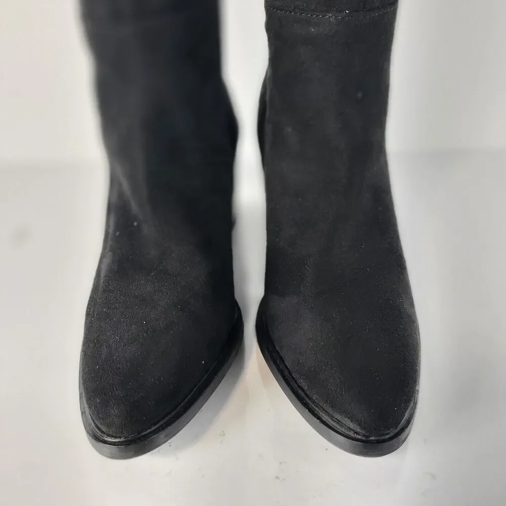 Seychelles Paradise City Leather Over the Knee Boots Black Size 6